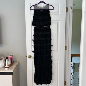 Bailey 44 Fringe Silk Gown